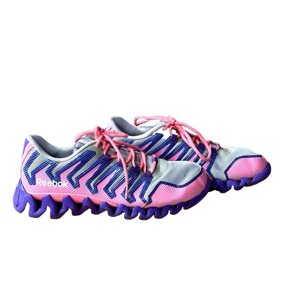 Reebok Zig Tech Women's Running Athletic Shoes Purple & Pink Sneakers Size‎ 7